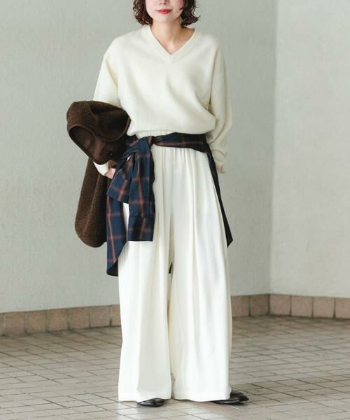 URBAN RESEARCH / アーバンリサーチ その他パンツ | ストレッチタックギャザーワイドパンツ | 詳細27