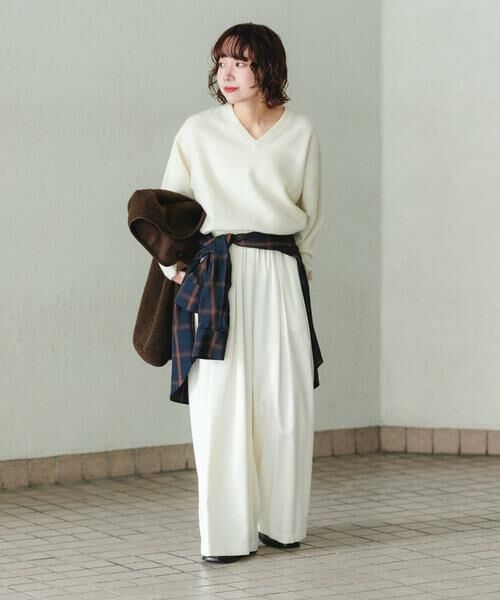 URBAN RESEARCH / アーバンリサーチ その他パンツ | ストレッチタックギャザーワイドパンツ | 詳細28