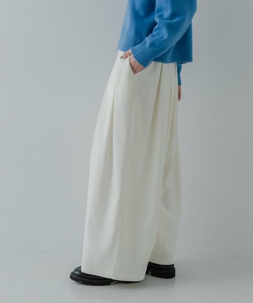 URBAN RESEARCH / アーバンリサーチ その他パンツ | ストレッチタックギャザーワイドパンツ | 詳細14