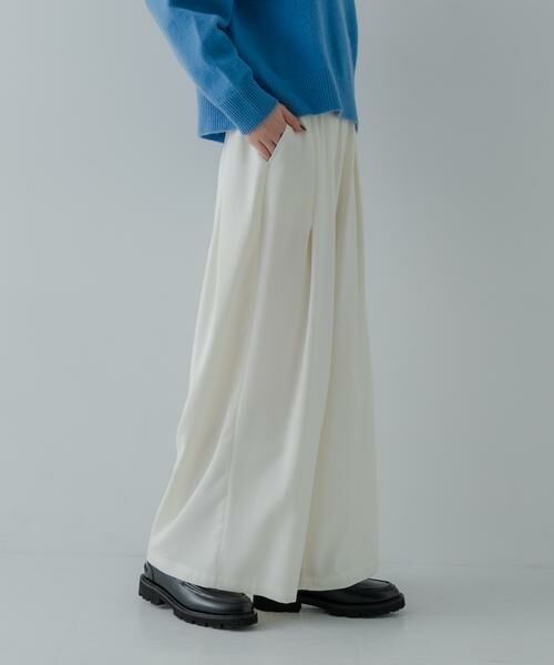 URBAN RESEARCH / アーバンリサーチ その他パンツ | ストレッチタックギャザーワイドパンツ | 詳細17