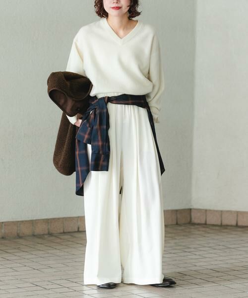 URBAN RESEARCH / アーバンリサーチ その他パンツ | ストレッチタックギャザーワイドパンツ | 詳細19