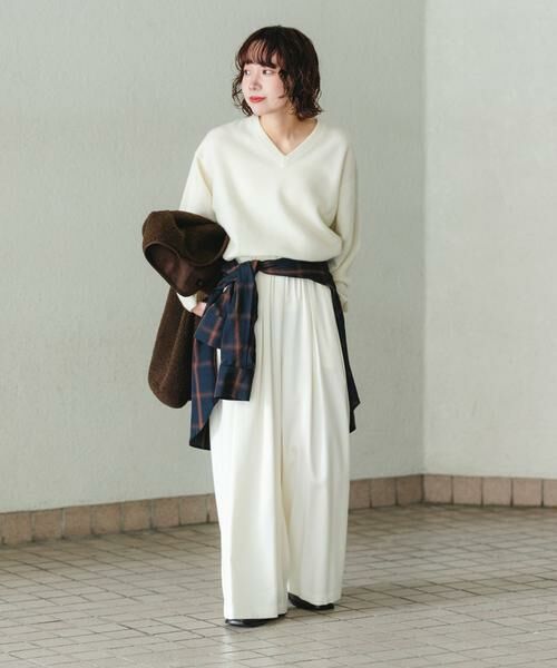 URBAN RESEARCH / アーバンリサーチ その他パンツ | ストレッチタックギャザーワイドパンツ | 詳細20