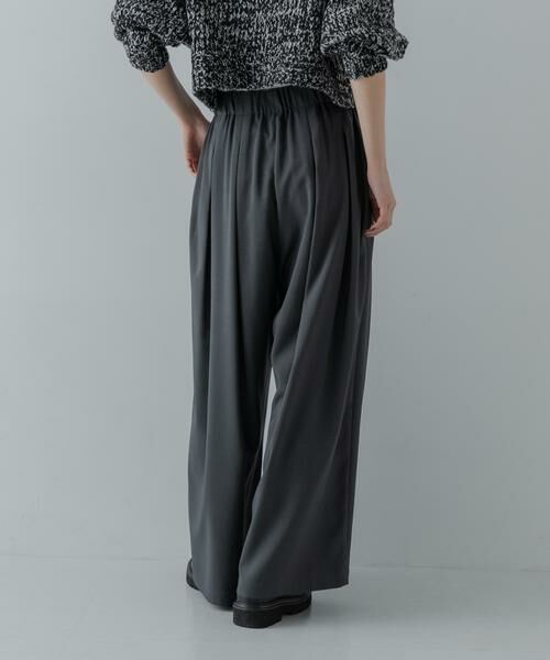 URBAN RESEARCH / アーバンリサーチ その他パンツ | ストレッチタックギャザーワイドパンツ | 詳細24