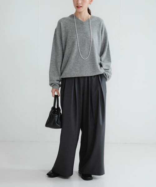 URBAN RESEARCH / アーバンリサーチ その他パンツ | ストレッチタックギャザーワイドパンツ | 詳細28