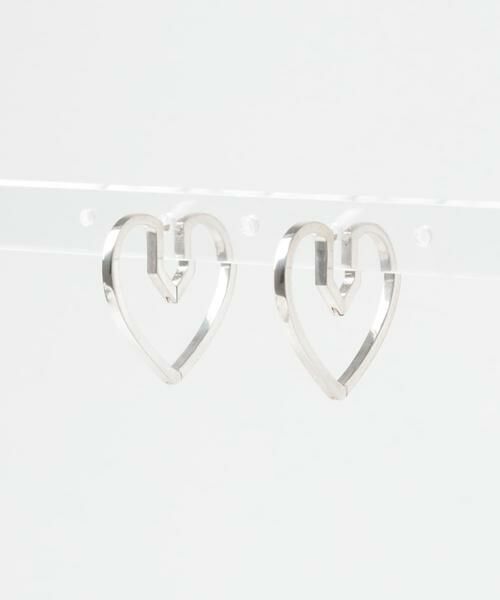 URBAN RESEARCH / アーバンリサーチ ピアス・イヤリング | PLOW　Hug Heart Hoop Pierce M | 詳細1