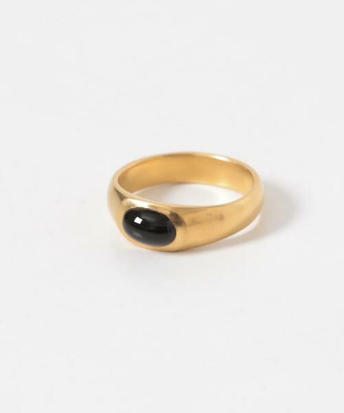 URBAN RESEARCH / アーバンリサーチ リング | Naotokojima　onyx ring（ゴールド）