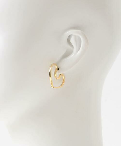 URBAN RESEARCH / アーバンリサーチ ピアス・イヤリング | PLOW　Hug Heart Hoop Pierce M | 詳細2