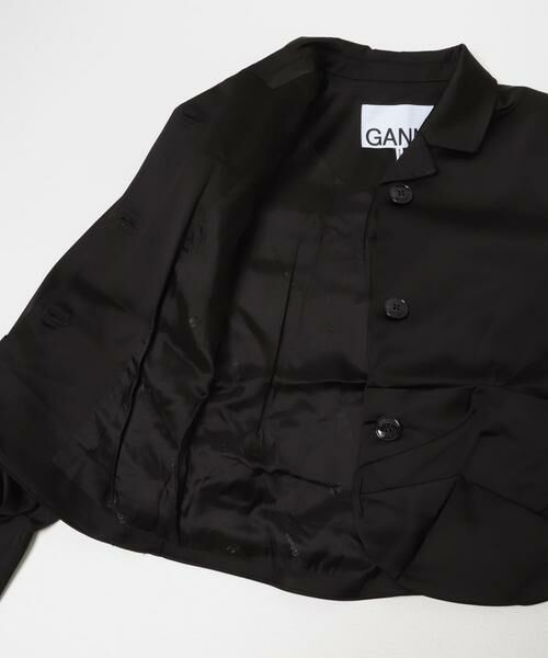 URBAN RESEARCH / アーバンリサーチ その他アウター | GANNI　Satin Draped Blazer | 詳細3