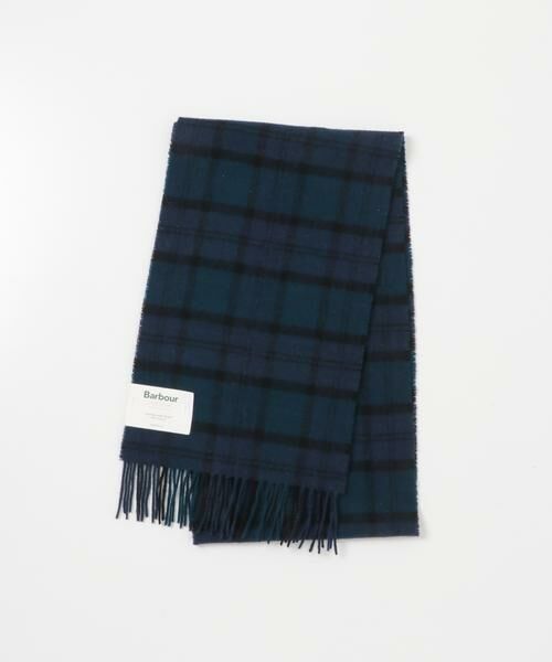 URBAN RESEARCH / アーバンリサーチ マフラー・ショール・スヌード・ストール | Barbour　tartan lambswool scarf（ブラック）
