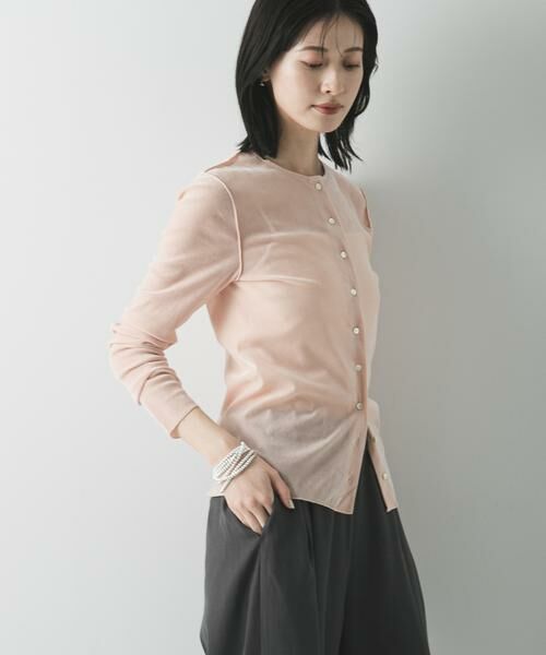 URBAN RESEARCH / アーバンリサーチ カーディガン・ボレロ | シアーフロッキーコンパクトカーディガン | 詳細13