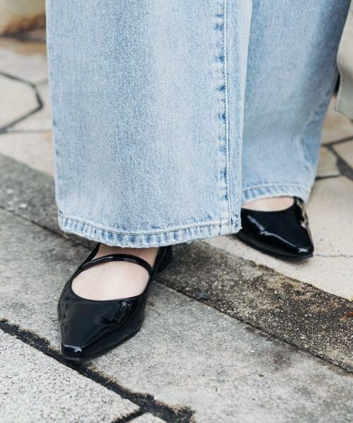 URBAN RESEARCH / アーバンリサーチ パンプス | ポインテッドバックストラップシューズ（ブラック）