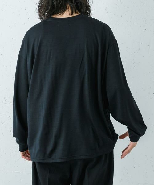 URBAN RESEARCH / アーバンリサーチ Tシャツ | 『洗濯可』new basic　WASHABLE MERINO WOOL LONG-SLEEVE | 詳細4