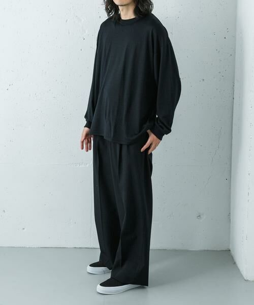 URBAN RESEARCH / アーバンリサーチ Tシャツ | 『洗濯可』new basic　WASHABLE MERINO WOOL LONG-SLEEVE | 詳細5