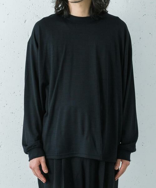 URBAN RESEARCH / アーバンリサーチ Tシャツ | 『洗濯可』new basic　WASHABLE MERINO WOOL LONG-SLEEVE | 詳細7