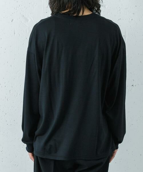 URBAN RESEARCH / アーバンリサーチ Tシャツ | 『洗濯可』new basic　WASHABLE MERINO WOOL LONG-SLEEVE | 詳細9