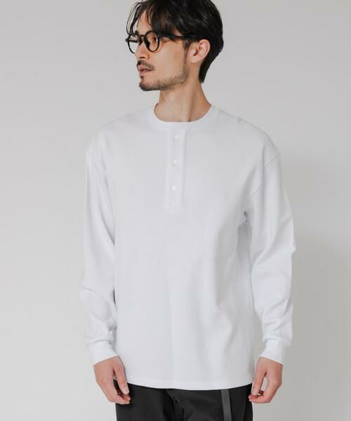 URBAN RESEARCH / アーバンリサーチ Tシャツ | 『UR TECH』度詰めワッフルヘンリーロングスリーブ | 詳細3