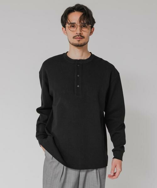 URBAN RESEARCH / アーバンリサーチ Tシャツ | 『UR TECH』度詰めワッフルヘンリーロングスリーブ | 詳細11