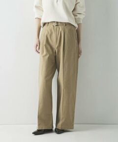 URBAN RESEARCH / アーバンリサーチ その他パンツ | 『3サイズ展開』ベルト付きタックワイドチノパンツ