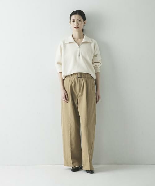 URBAN RESEARCH / アーバンリサーチ その他パンツ | 『3サイズ展開』ベルト付きタックワイドチノパンツ | 詳細5