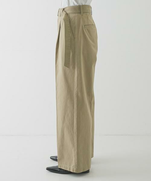 URBAN RESEARCH / アーバンリサーチ その他パンツ | 『3サイズ展開』ベルト付きタックワイドチノパンツ | 詳細7