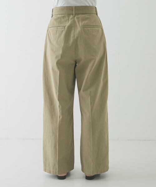 URBAN RESEARCH / アーバンリサーチ その他パンツ | 『3サイズ展開』ベルト付きタックワイドチノパンツ | 詳細8