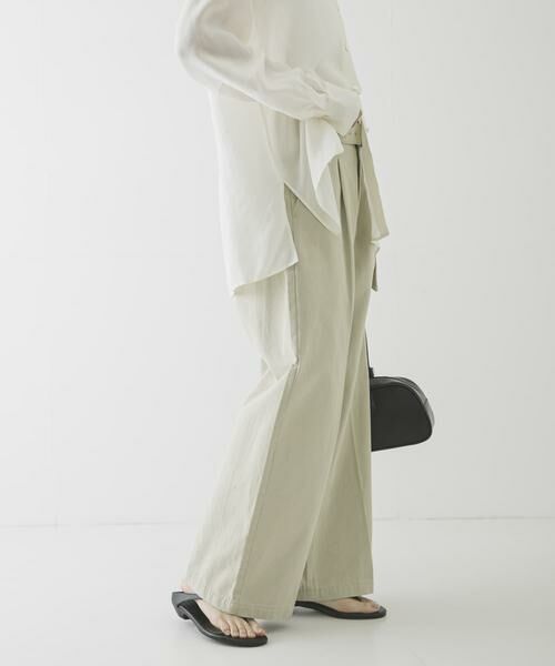 URBAN RESEARCH / アーバンリサーチ その他パンツ | 『3サイズ展開』ベルト付きタックワイドチノパンツ | 詳細20