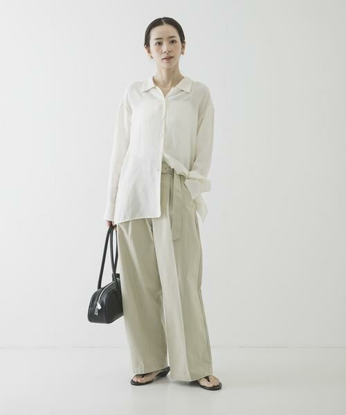 URBAN RESEARCH / アーバンリサーチ その他パンツ | 『3サイズ展開』ベルト付きタックワイドチノパンツ | 詳細22
