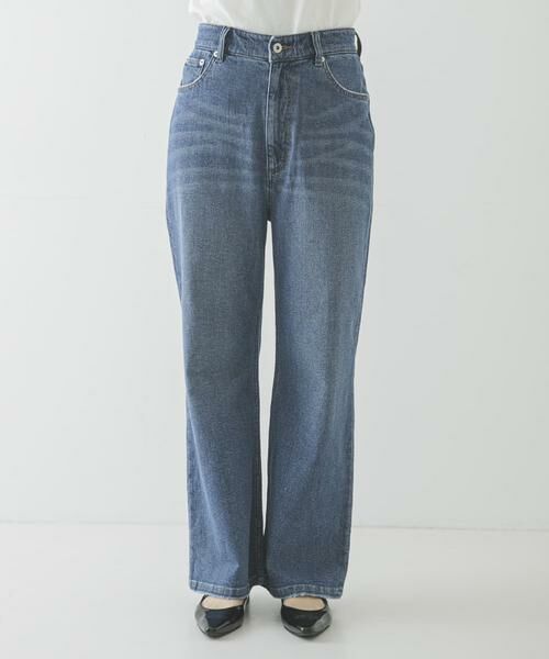 URBAN RESEARCH / アーバンリサーチ デニムパンツ | 『3サイズ展開』綿麻デニムストレートパンツ | 詳細7
