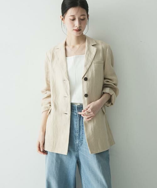 URBAN RESEARCH / アーバンリサーチ その他アウター | オックスリネンテーラードジャケット | 詳細18