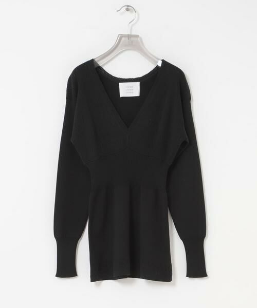 URBAN RESEARCH / アーバンリサーチ ニット・セーター | crinkle crinkle crinkle　GEOMETRIC JACQUARD KNIT（ブラック）