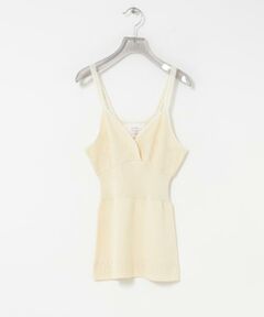 crinkle crinkle crinkle　FLOWER JACQUARD KNIT CAMI