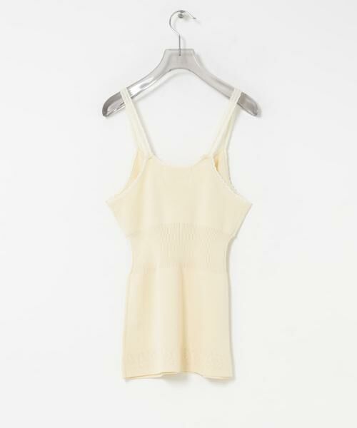 URBAN RESEARCH / アーバンリサーチ キャミソール・チューブトップ | crinkle crinkle crinkle　FLOWER JACQUARD KNIT CAMI | 詳細2