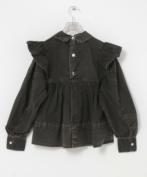 URBAN RESEARCH / アーバンリサーチ シャツ・ブラウス | GANNI　GARMENT DYED FRILL BLOUSE | 詳細3