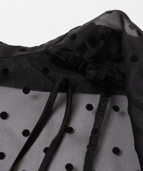 URBAN RESEARCH / アーバンリサーチ シャツ・ブラウス | GANNI　FLOCKED ORGANZA PEPLUM SHIRTS | 詳細4