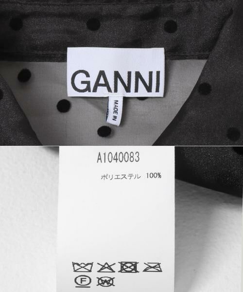 URBAN RESEARCH / アーバンリサーチ シャツ・ブラウス | GANNI　FLOCKED ORGANZA PEPLUM SHIRTS | 詳細7