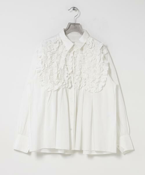 URBAN RESEARCH / アーバンリサーチ シャツ・ブラウス | crinkle crinkle crinkle　FRONT FRILL SHIRTS（ホワイト）