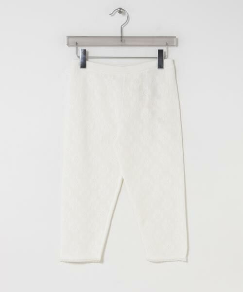 URBAN RESEARCH / アーバンリサーチ その他パンツ | crinkle crinkle crinkle　FLOWER JACQUARD SPATS（ホワイト）