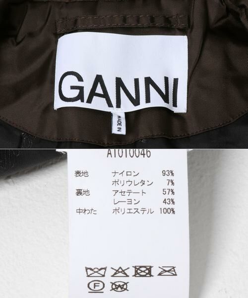 URBAN RESEARCH / アーバンリサーチ ダウンジャケット・ベスト | GANNI　DUCHESSE NYLON BOMBER JACKET | 詳細6