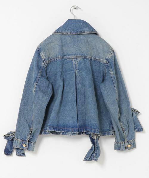 URBAN RESEARCH / アーバンリサーチ Gジャン・デニムジャケット | GANNI　TINT RIGID DENIM BOW JACKET | 詳細4