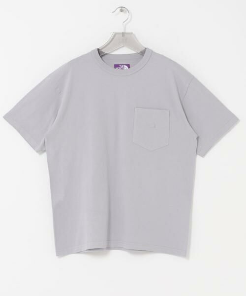URBAN RESEARCH / アーバンリサーチ Tシャツ | THE NORTH FACE PURPLE LABEL　8OZ FIELD POCKET T-SHIRTS（ライトグレー）