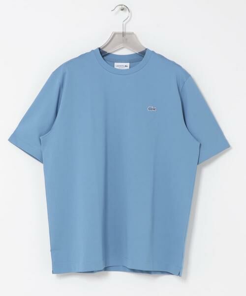 URBAN RESEARCH / アーバンリサーチ Tシャツ | LACOSTE　アウトラインクロッククルーネックTシャツ（ブルー）