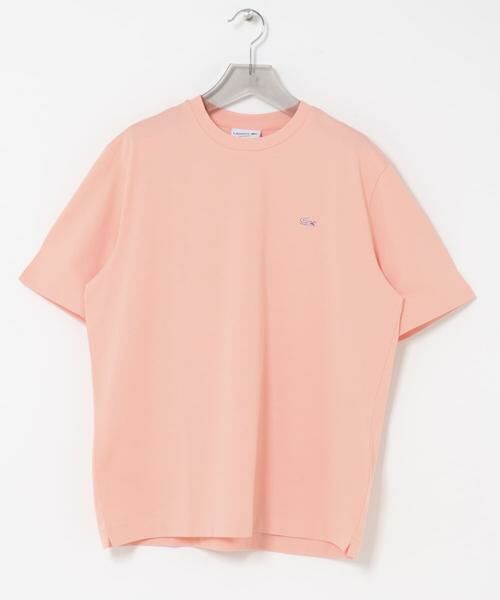 URBAN RESEARCH / アーバンリサーチ Tシャツ | LACOSTE　アウトラインクロッククルーネックTシャツ（ピンク系その他）