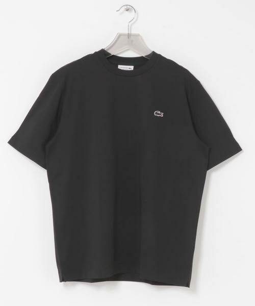 URBAN RESEARCH / アーバンリサーチ Tシャツ | LACOSTE　アウトラインクロッククルーネックTシャツ（ブラック）