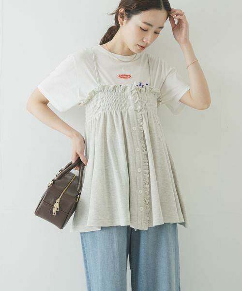 URBAN RESEARCH / アーバンリサーチ キャミソール・チューブトップ | crinkle crinkle crinkle　SHIRRING GATHER CAMI | 詳細3