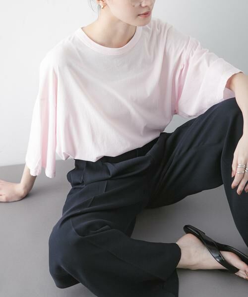 URBAN RESEARCH / アーバンリサーチ Tシャツ | 『別注』ATON×URBAN RESEARCH　WIDE SLEEVE T-SHIRTS | 詳細1