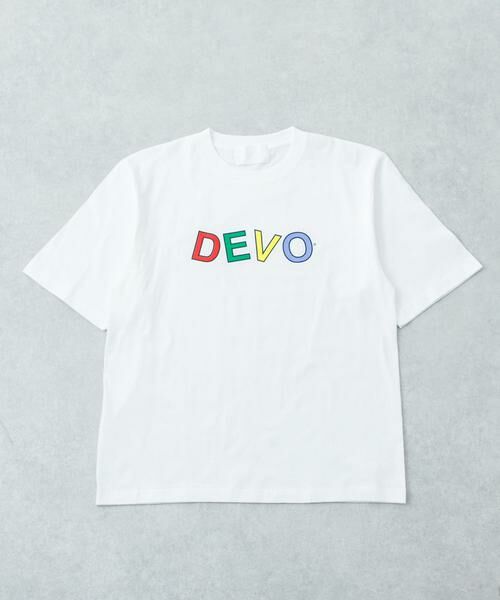 URBAN RESEARCH / アーバンリサーチ Tシャツ | URBAN RESEARCH iD　DEVO LOGO T-SHIRTS（ホワイト）