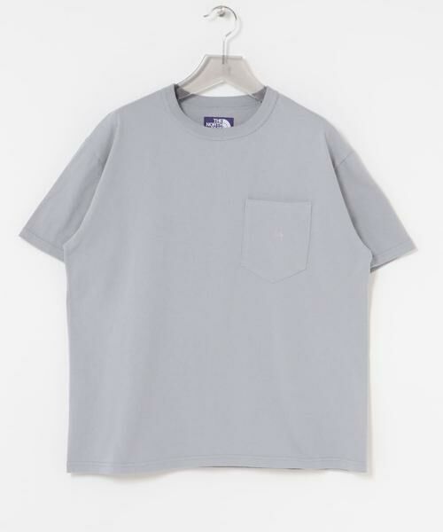 URBAN RESEARCH / アーバンリサーチ Tシャツ | THE NORTH FACE PURPLE LABEL　8OZ FLD POCKET T-SHIRT（ライトグレー）