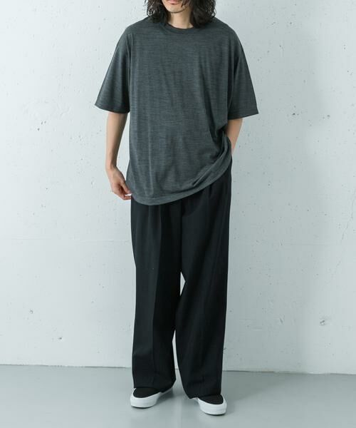 URBAN RESEARCH / アーバンリサーチ Tシャツ | new basic　WASHABLE MERINO WOOL T-SHIRTS | 詳細27