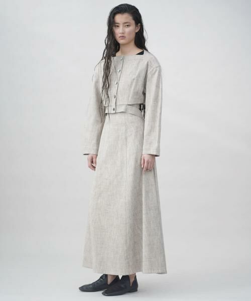 URBAN RESEARCH / アーバンリサーチ スカート | new basic　SLAB NEP FLARE SKIRT | 詳細1