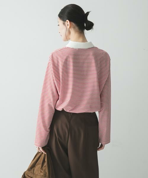 URBAN RESEARCH / アーバンリサーチ シャツ・ブラウス | シャツカラーマルチボーダーカットソー | 詳細3